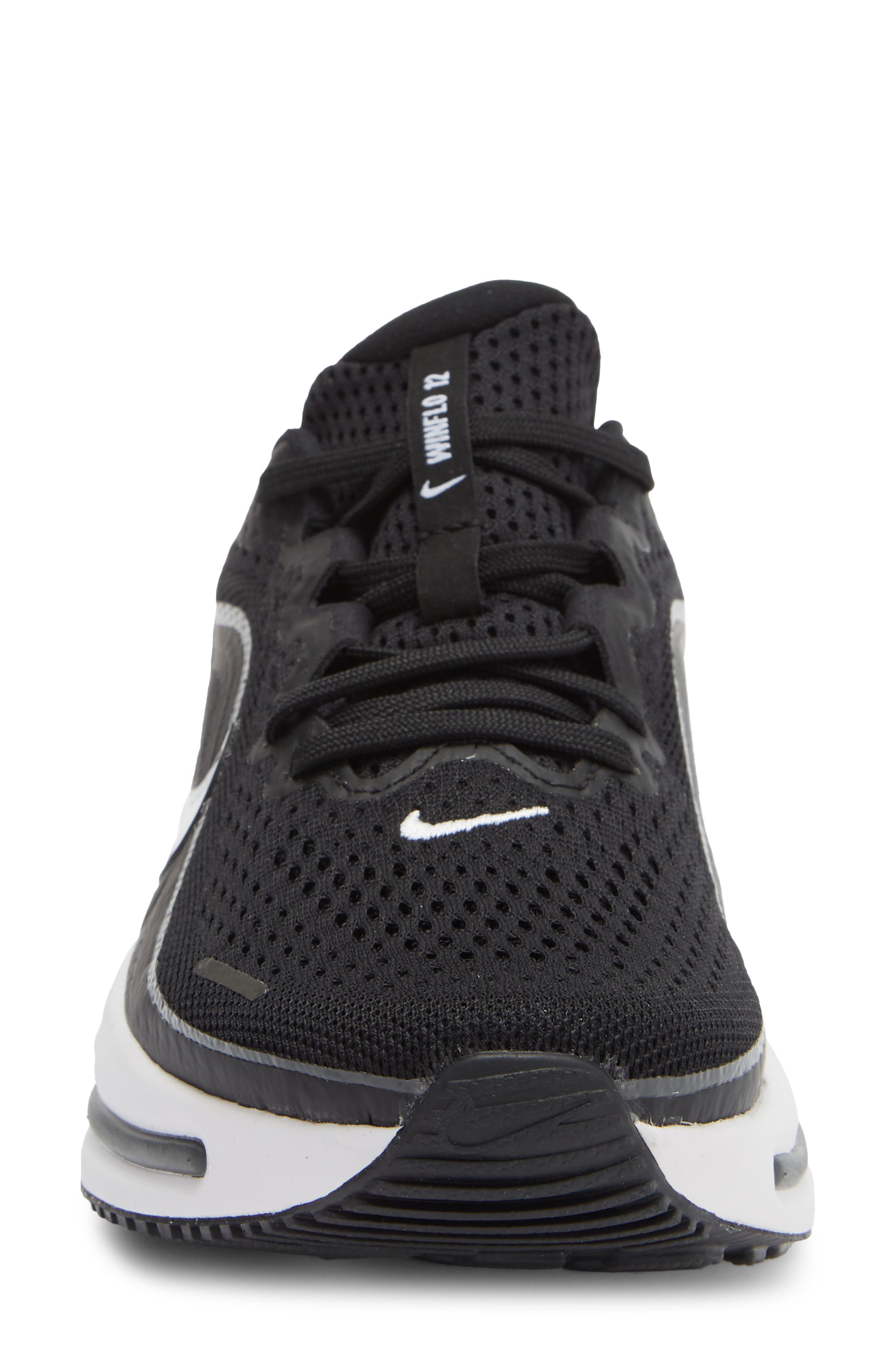 Air Winflo 12 Running Shoe, Alternate, color, BLACK/ WHITE/ SMOKE GREY