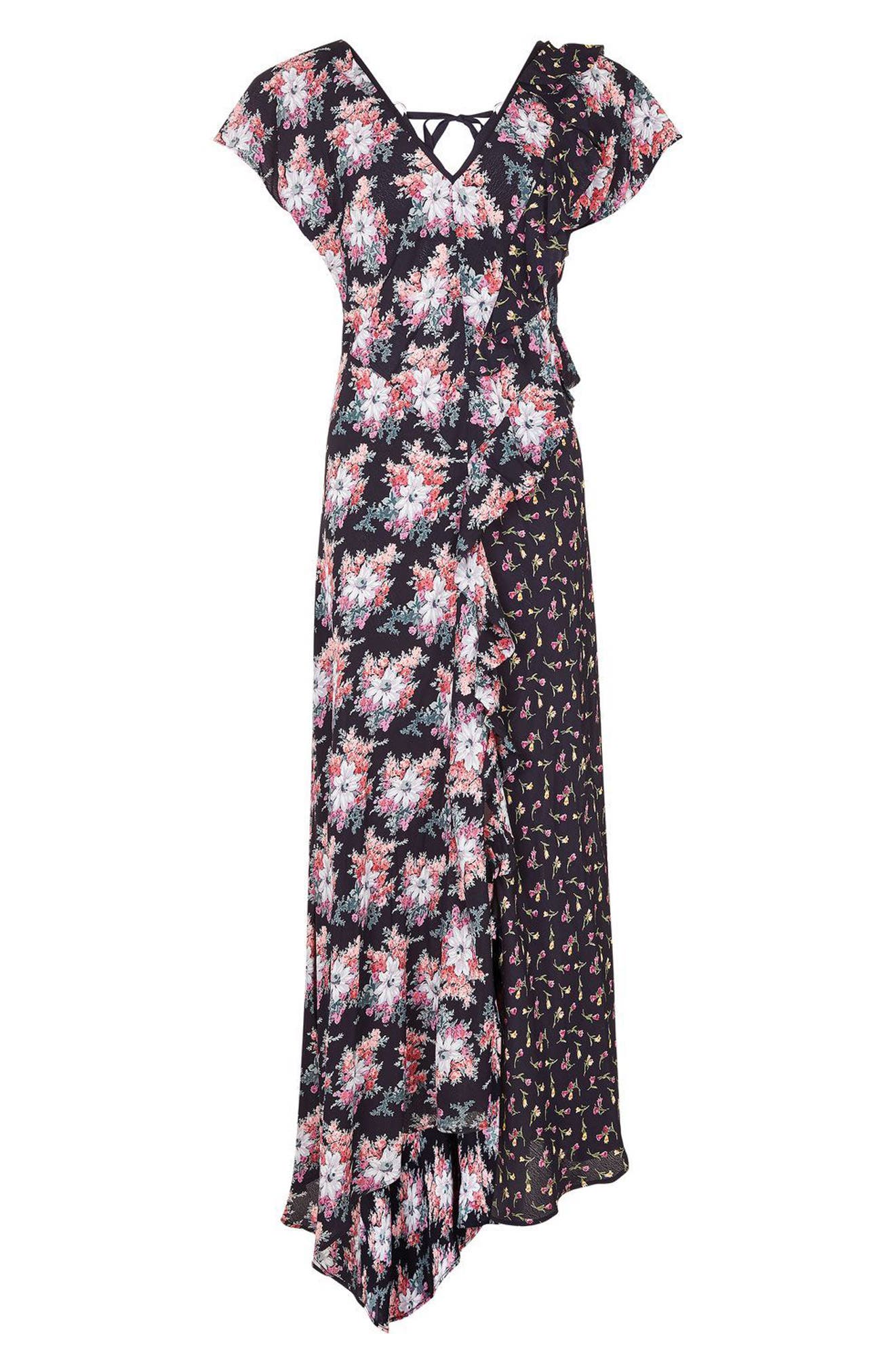 Topshop Splice D-Ring Floral Maxi Dress (Women) | Nordstrom