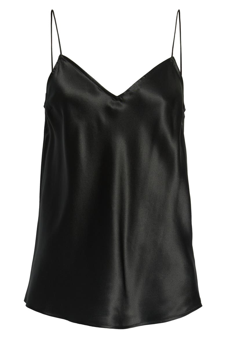 Cicely Silk Camisole, Alternate, color, BLACK
