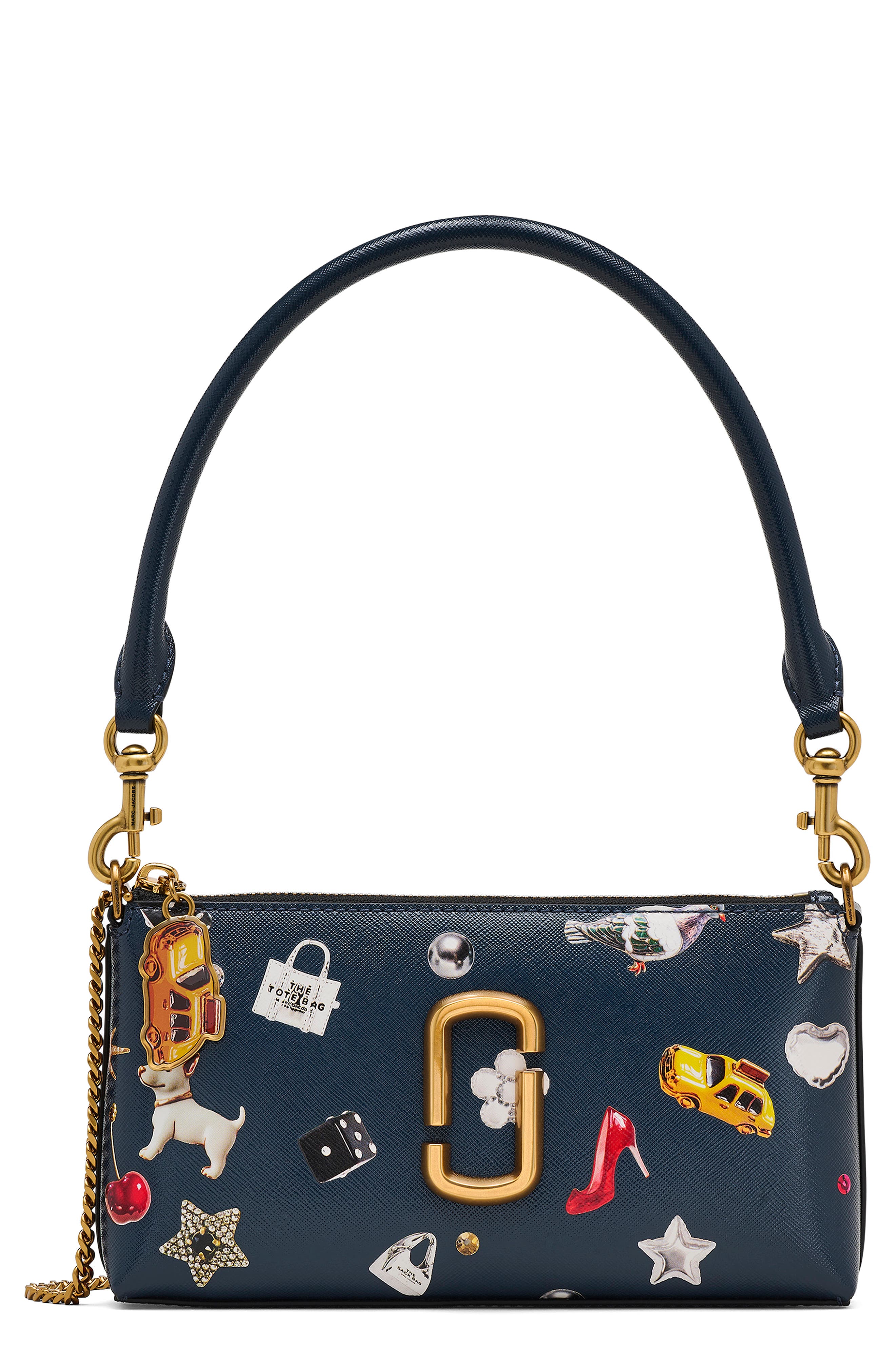 Marc Jacobs The Trinket Snapshot Convertible Shoulder Bag, Main, color, 
