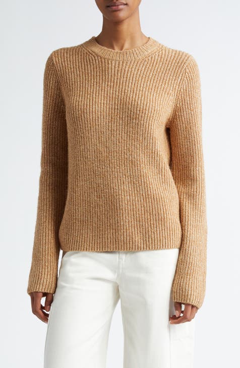 Mélange Shaker Stitch Pullover Sweater