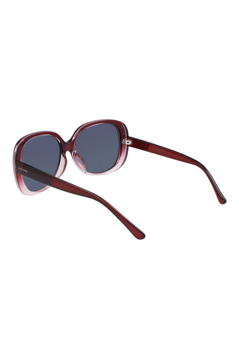 58mm Polarized Round Sunglasses, Alternate, color, RED