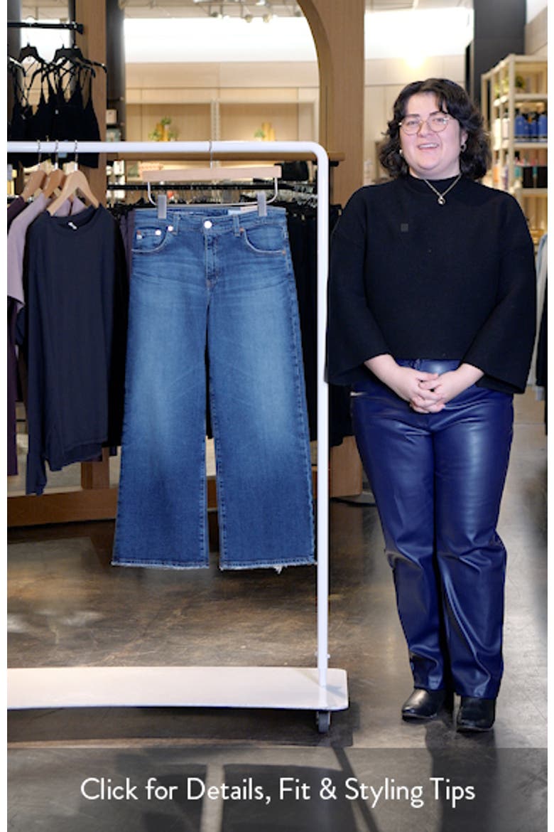 Saige Mid Rise Ankle Wide Leg Jeans video