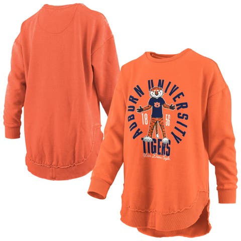 Women's Pressbox Orange Auburn Tigers Blitz Crewneck Sweatshirt