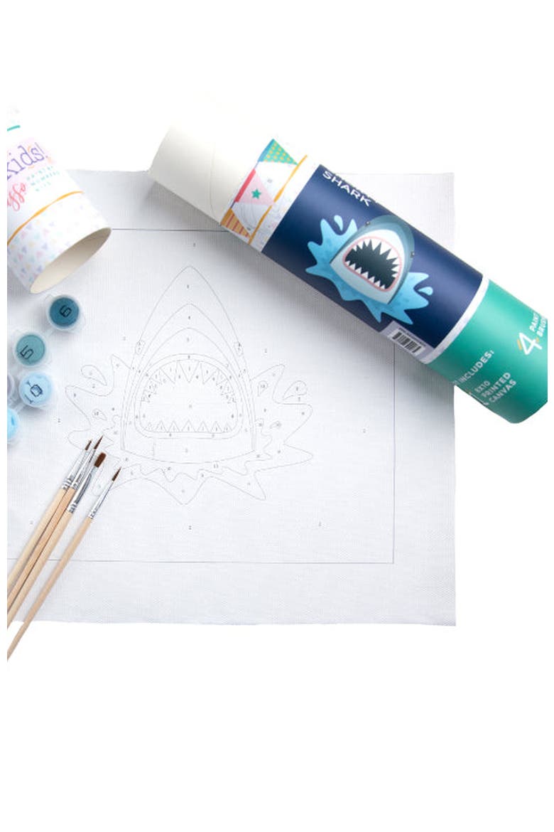 Shorty Shark Paint-by-Numbers Kit, Alternate, color, Blue / Light Blue