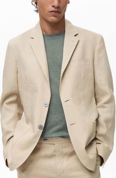 Slim Fit Linen Blazer