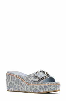 Donald Pliner Alfee Platform Wedge Slide Sandal