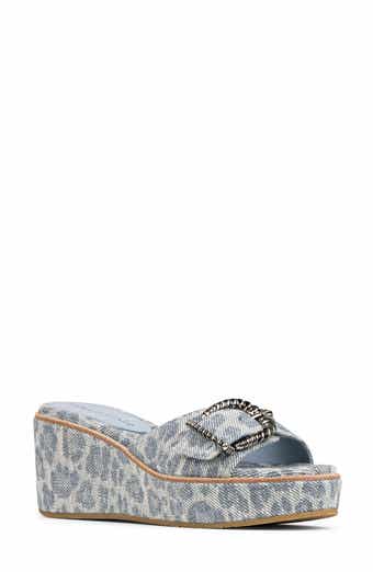 Donald Pliner Alfee Platform Wedge Slide Sandal