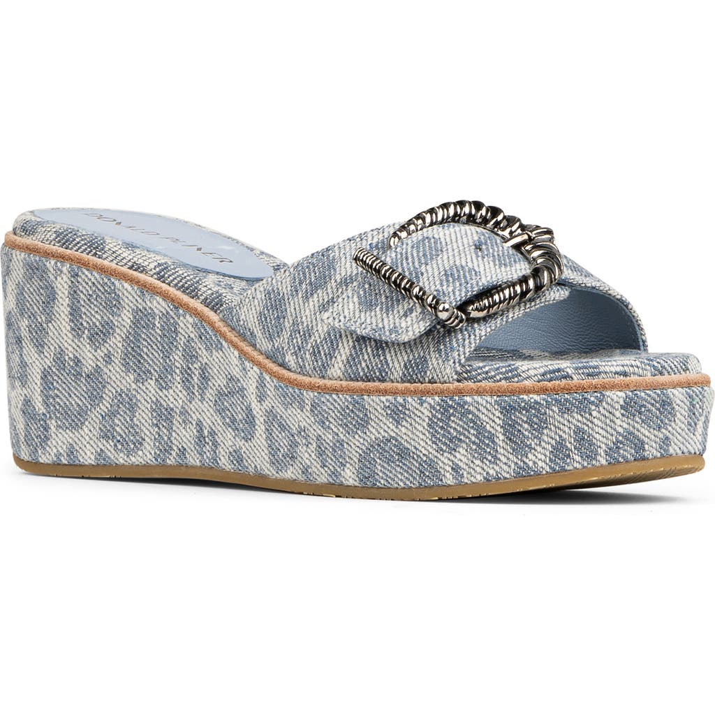 DONALD PLINER DONALD PLINER ALFEE PLATFORM WEDGE SLIDE SANDAL