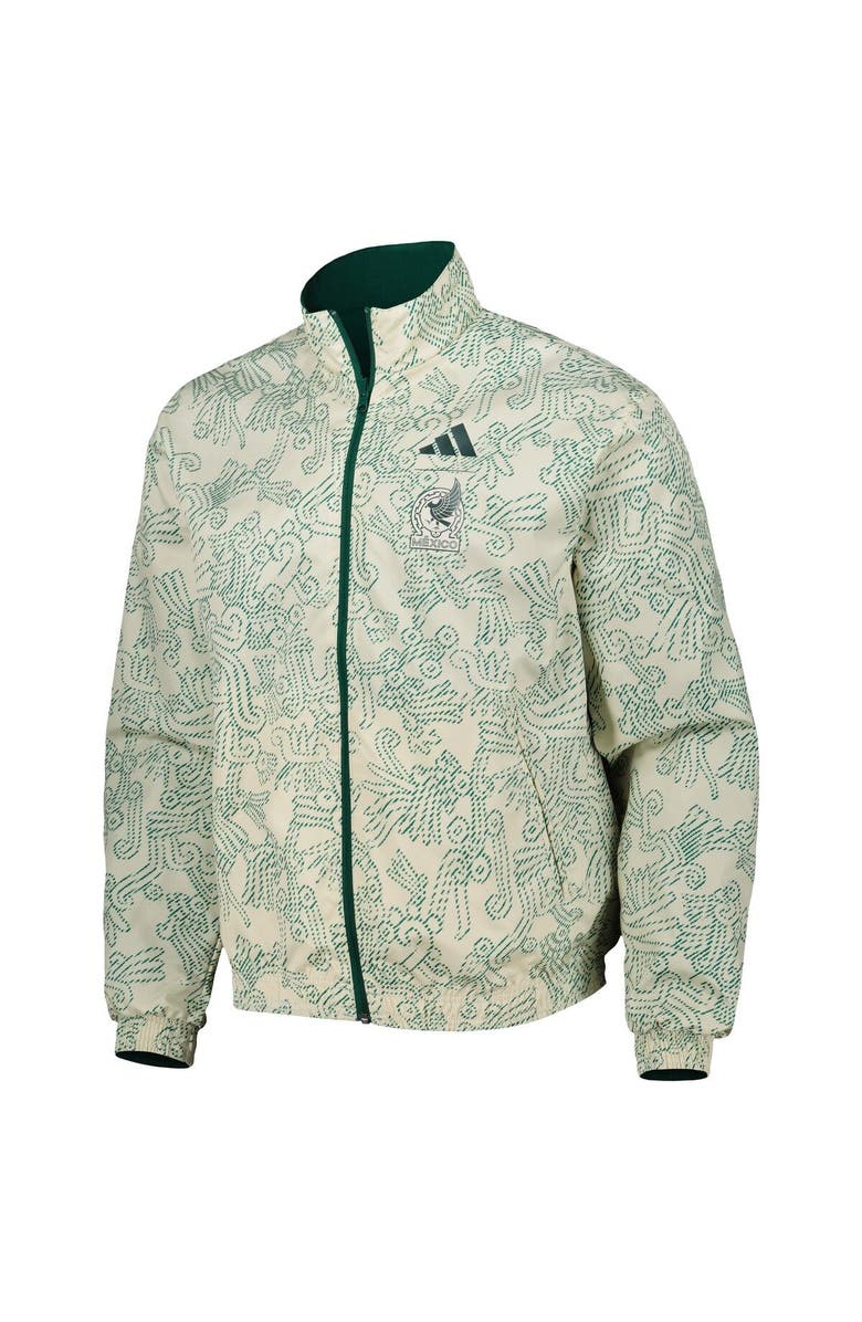 adidas Men's adidas Green/Cream Mexico National Team AEROREADY Reversible Anthem Reversible Full-Zip Jacket, Alternate, color, 