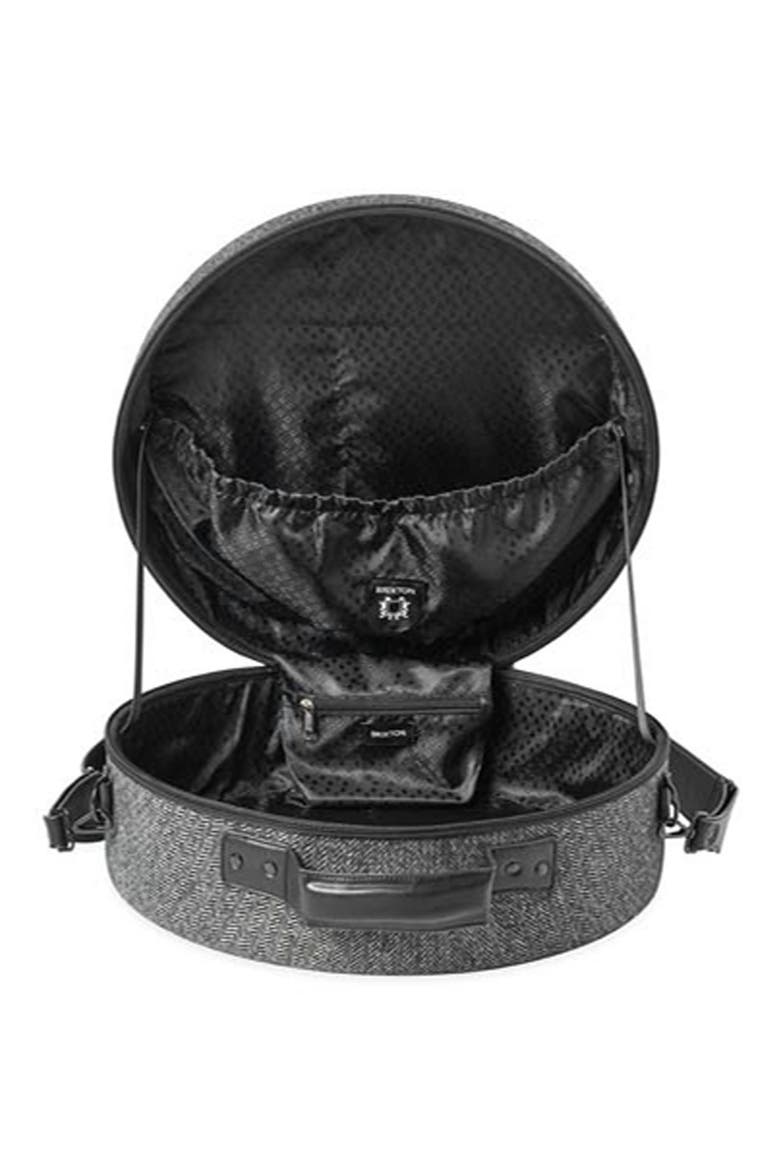 Done Proper Wide Brim Hat Travel Case, Alternate, color, GREY/ BLACK