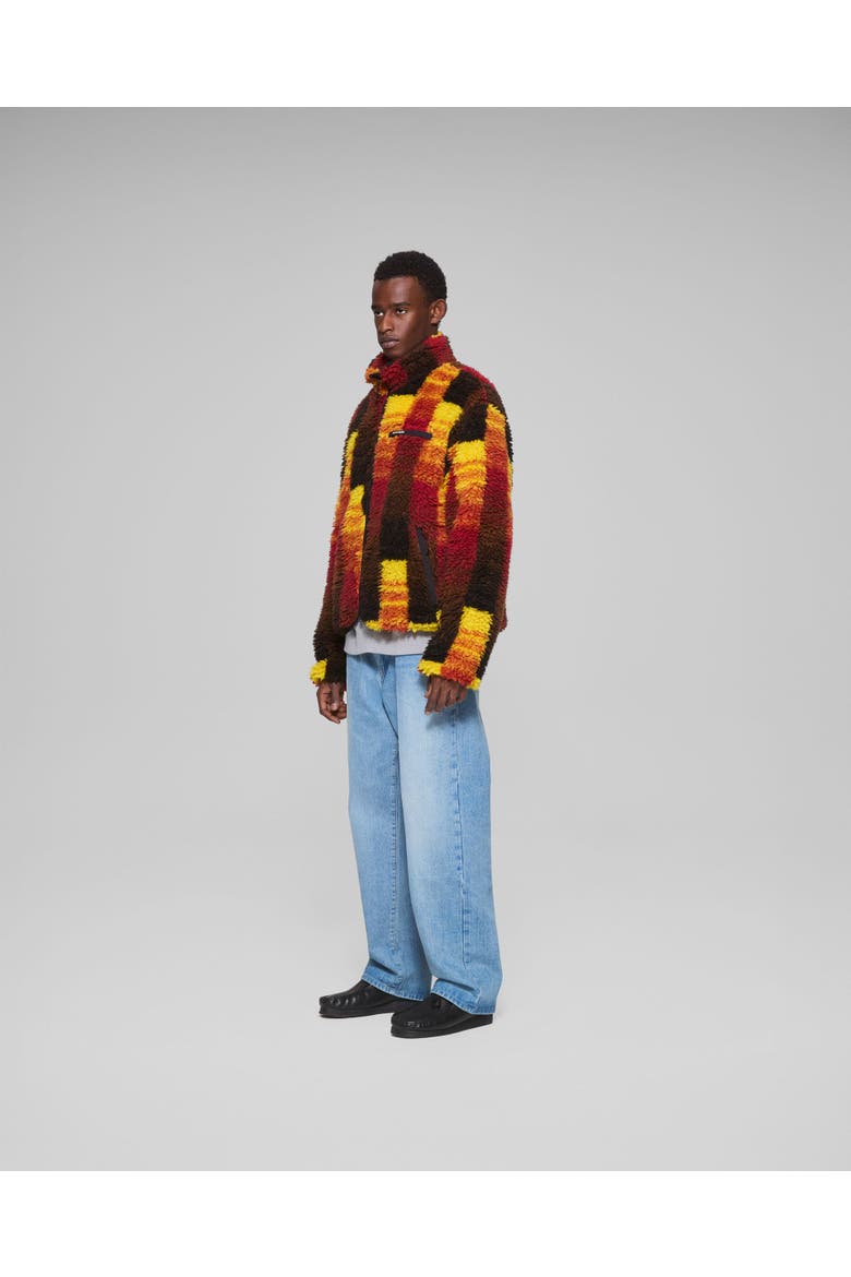 Jacquarded Fleece Jacket, Alternate, color, Multi