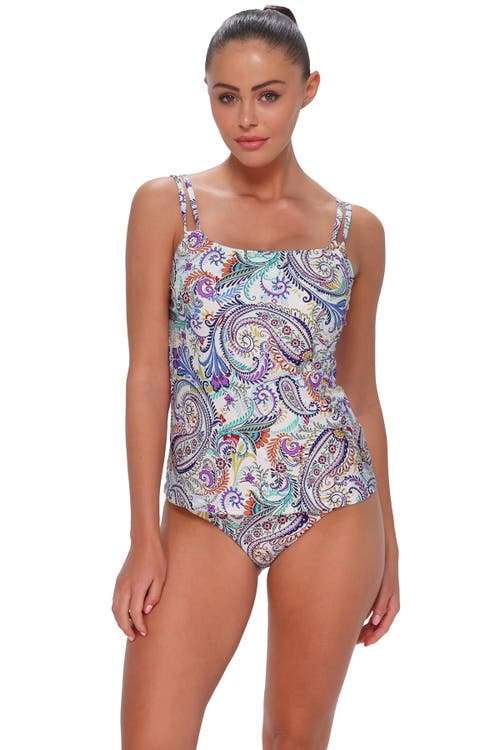 Sunsets Taylor Tankini Swimsuit Top In Multi