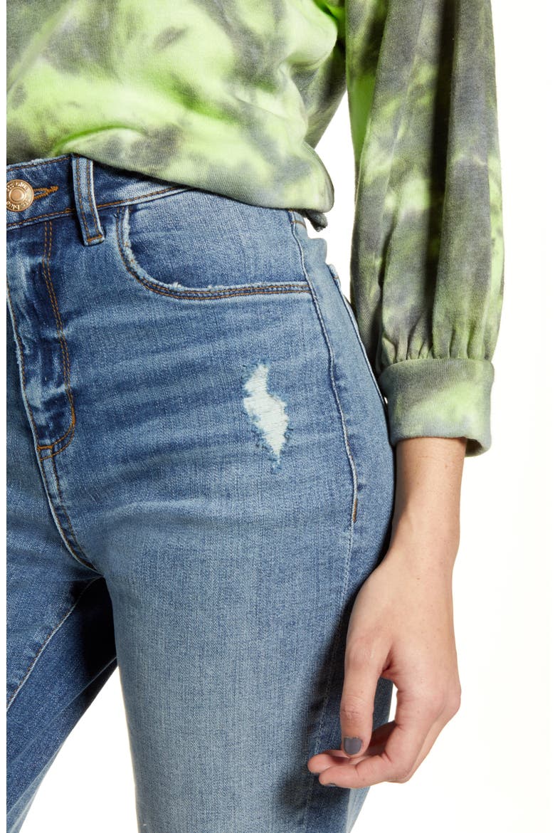 Tie Dye Crewneck Sweatshirt, Alternate, color, GREEN PUNCH TIE DYE