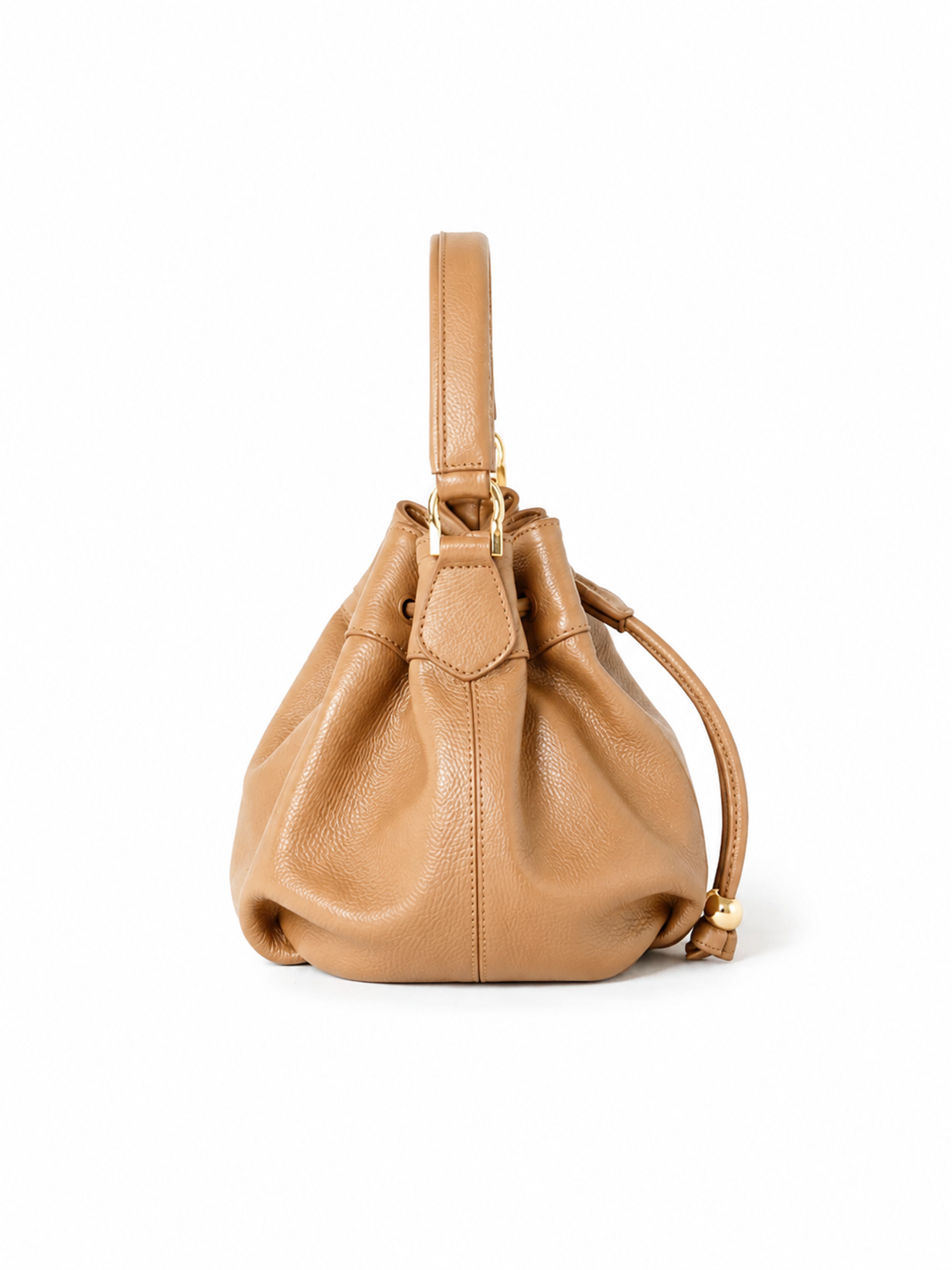 Sienne Luxury Bucket Handbag, Alternate, color, Honey