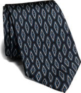 Jack Victor Washington Geometric Print Silk Tie
