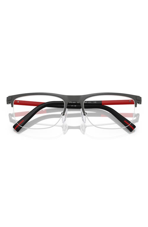 PRADA PRADA LINEA ROSSA 53MM SEMI RIMLESS PILLOW OPTICAL GLASSES