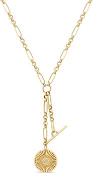 Zoë Chicco Sunbeam Medallion Y-Necklace