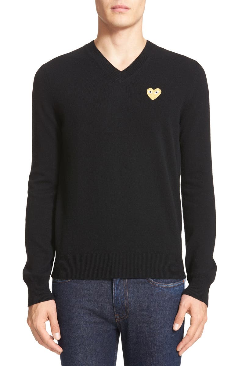 Comme des Garçons PLAY Wool Pullover, Main, color,