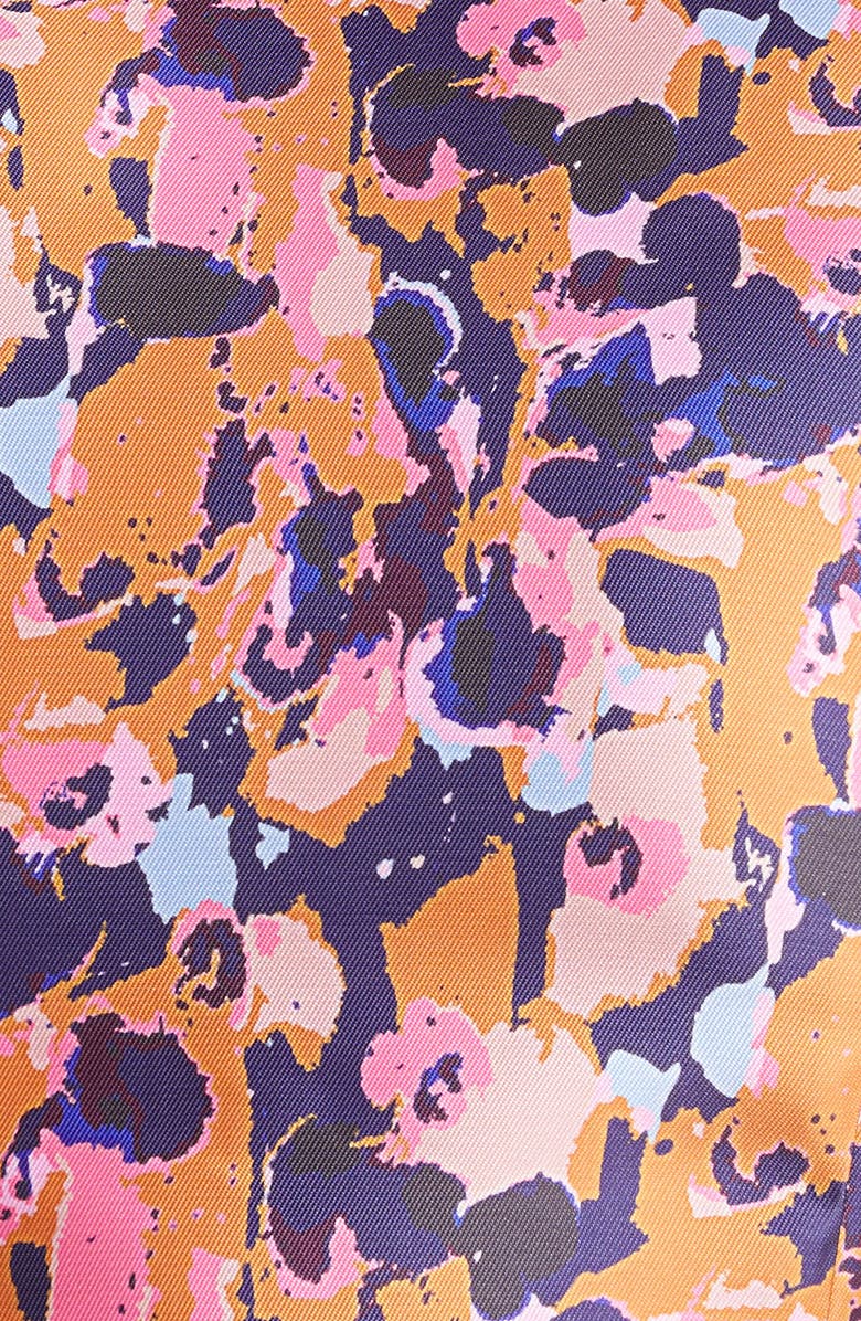 Chi Chi London Abstract Floral High Halter Neck Midi Dress, Alternate, color, 