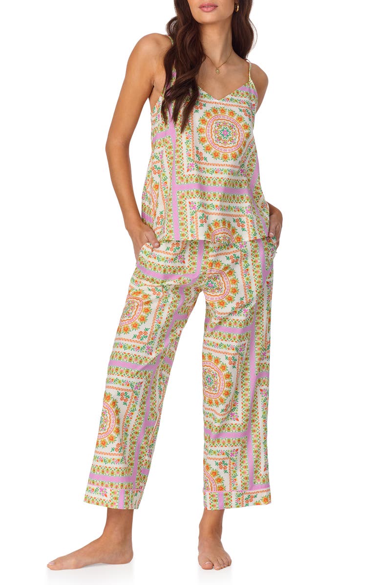 BedHead Pajamas Print Organic Cotton Crop Pajamas, Main, color, 
