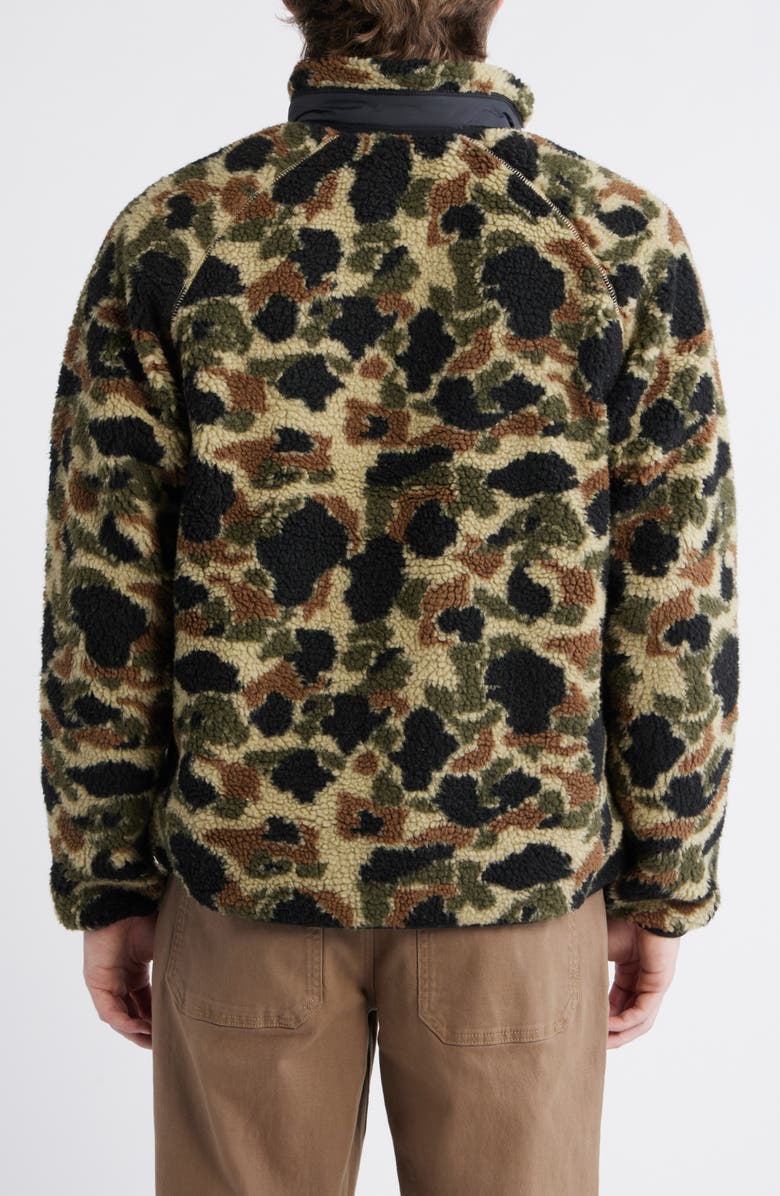 Carhartt Work In Progress Prentis Fleece Zip Jacket, Alternate, color, Camo Duck Jacquard Green