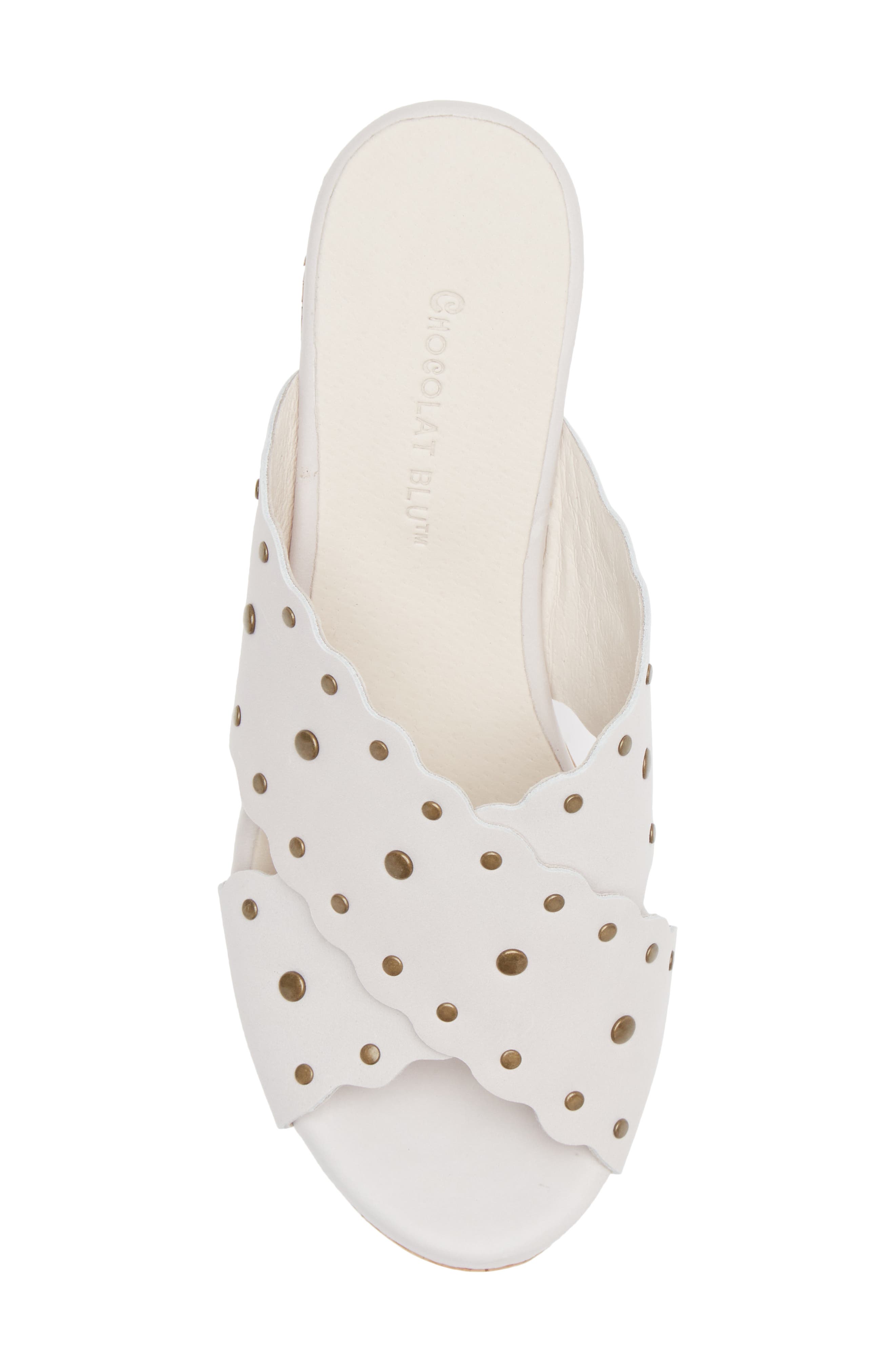 Chocolat Blu Studded Platform Wedge Sandal, Alternate, color, 