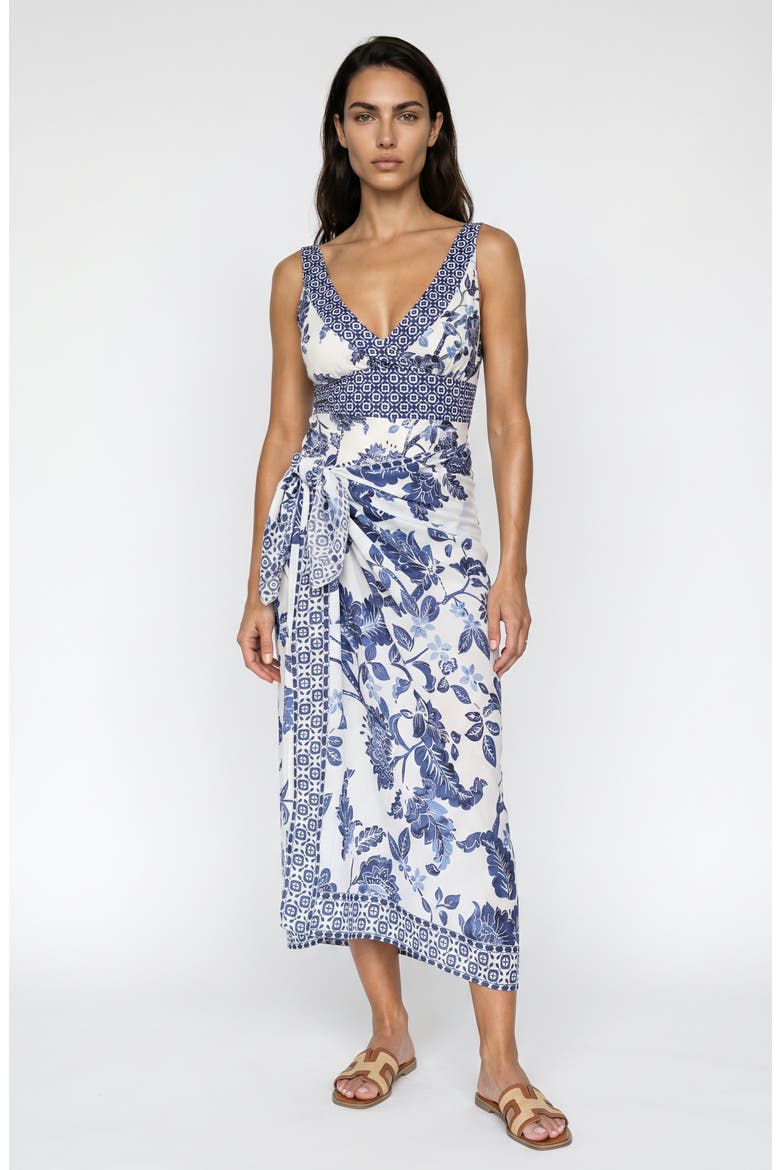 Venus Long Pareo Cover Up, Main, color, Profound Pairing