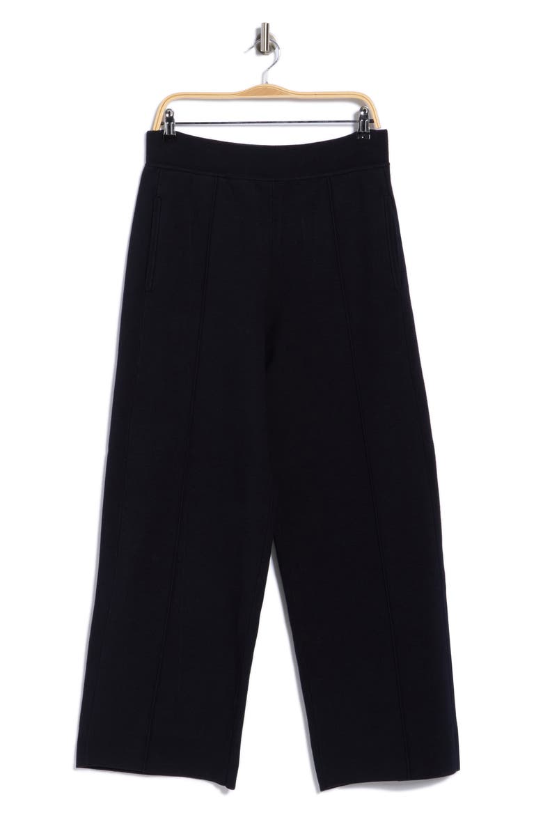 Corey Wide Leg Pintuck Pants, Main, color, NAVY