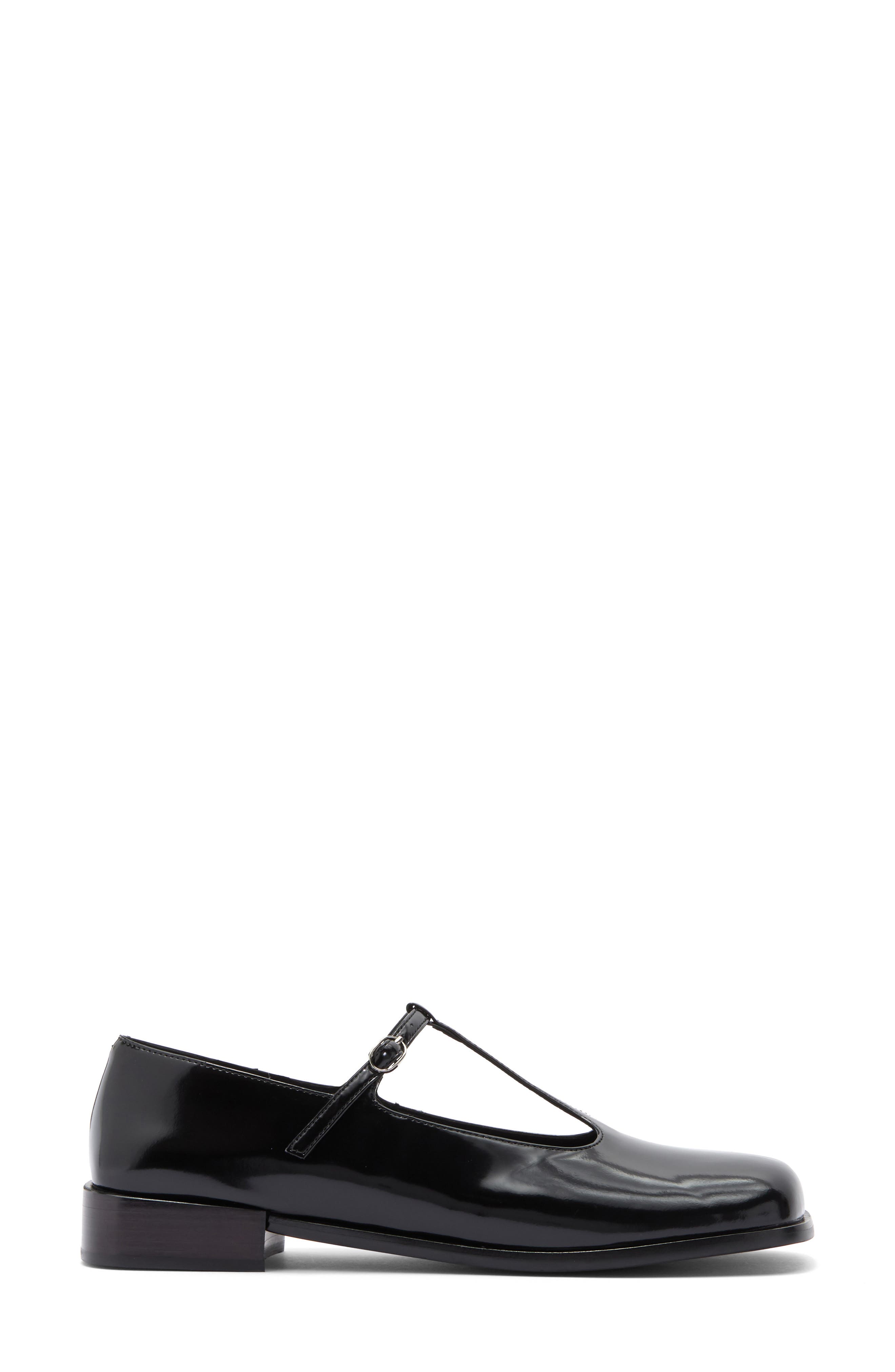 Jeffrey Campbell Truscott T-Strap Flat, Alternate, color, Black Box