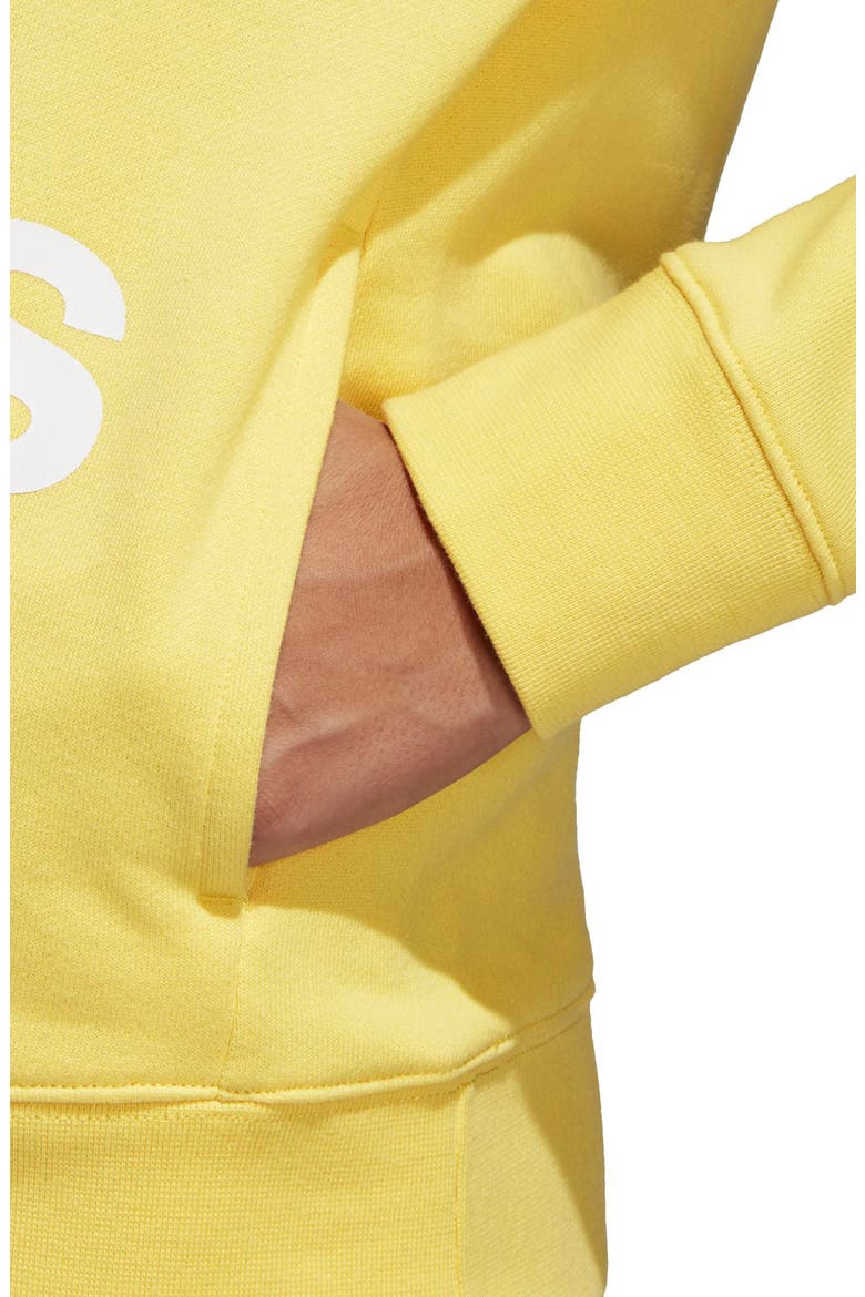 Originals Trefoil Hoodie, Alternate, color, INTENSE LEMON
