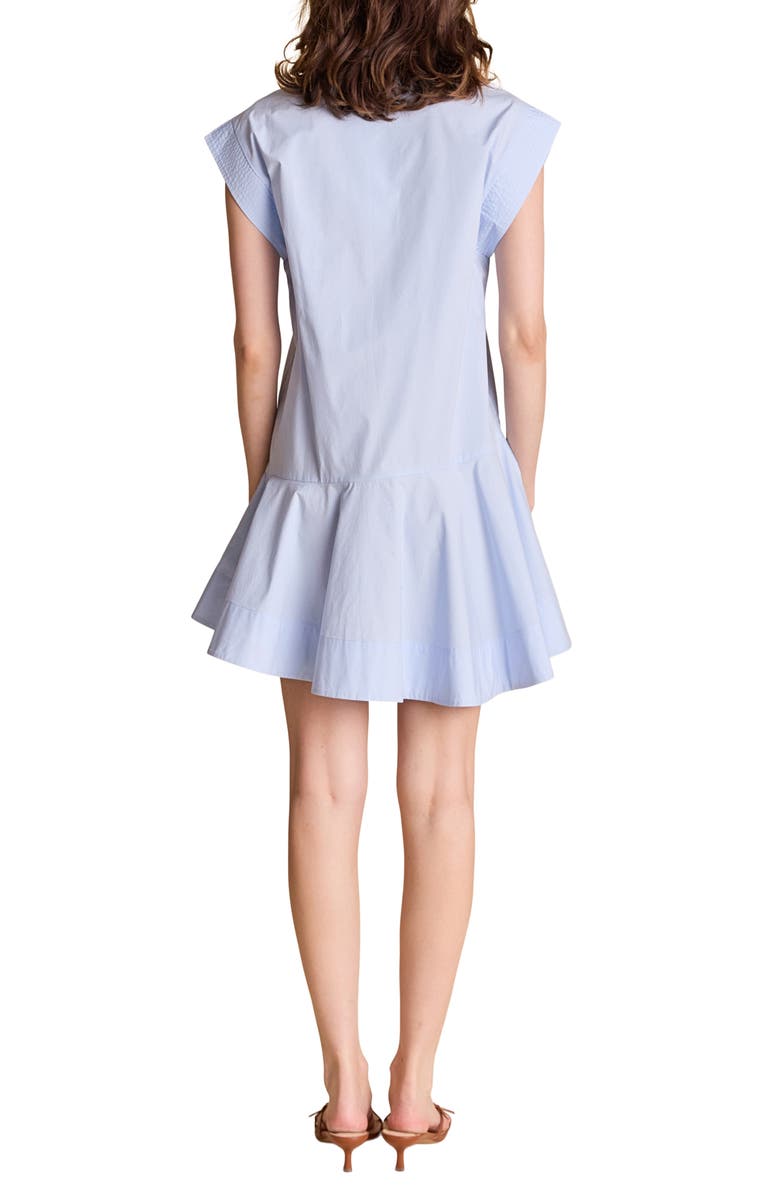 English Factory Cap Sleeve Minidress, Alternate, color, Powder Blue