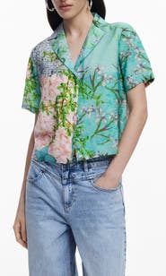 Desigual Printed Button-Up Shirt