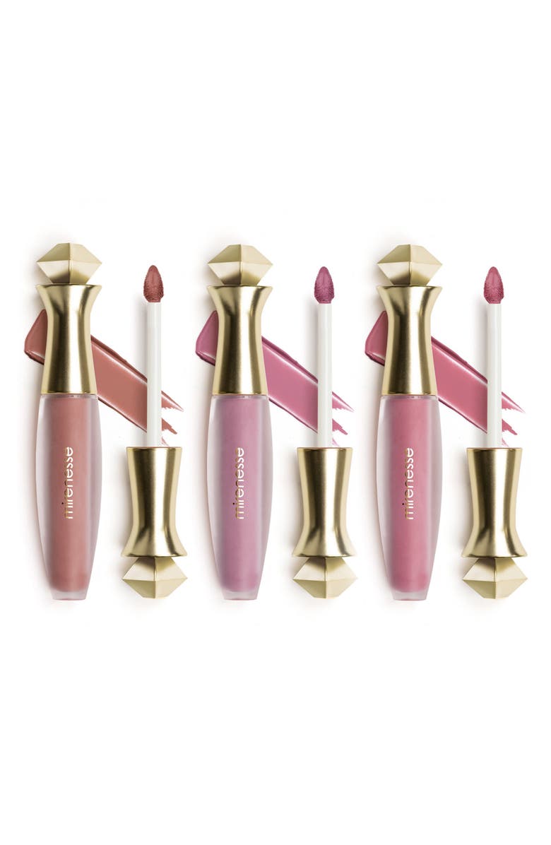 MIRENESSE Best Sellers Trio - Velvet Matte Liquid Lip Minis, Main, color,
