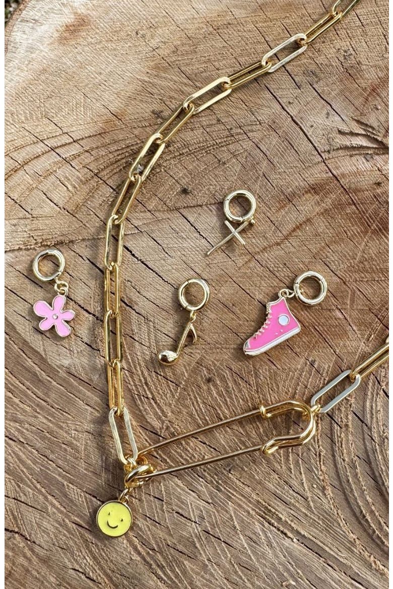 Sneaker Charm, Alternate, color, Pink