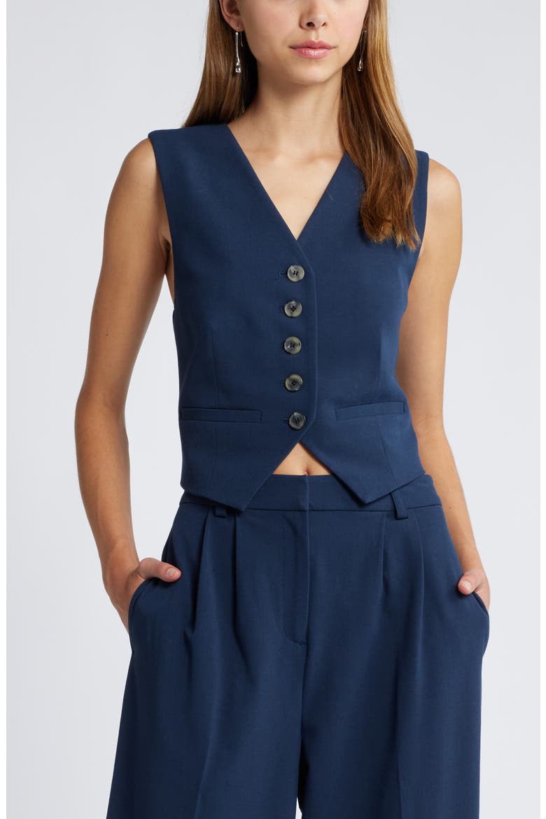 Tailored Vest, Main, color, NAVY BLAZER