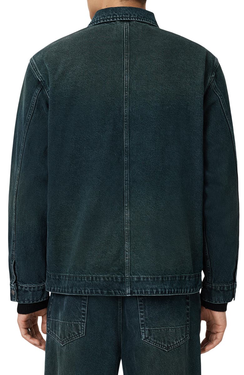 AllSaints Castleford Denim Jacket, Alternate, color, Phantom Blue