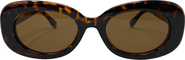 Youzey Oval Retro Sunglasses with Polarized Lens