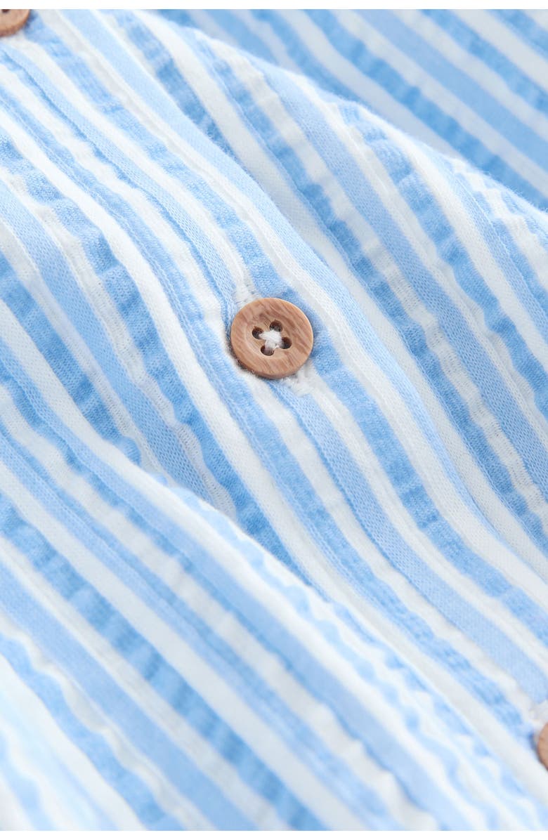 NEXT Kids' Statement Collar Seersucker Dress, Alternate, color, Blue