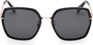 Max Mara 57mm Square Sunglasses