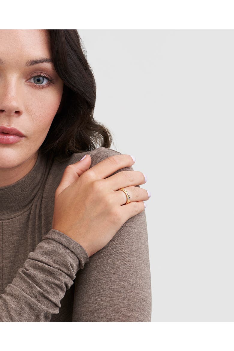 Folksy Floral Ring, Alternate, color, Gold