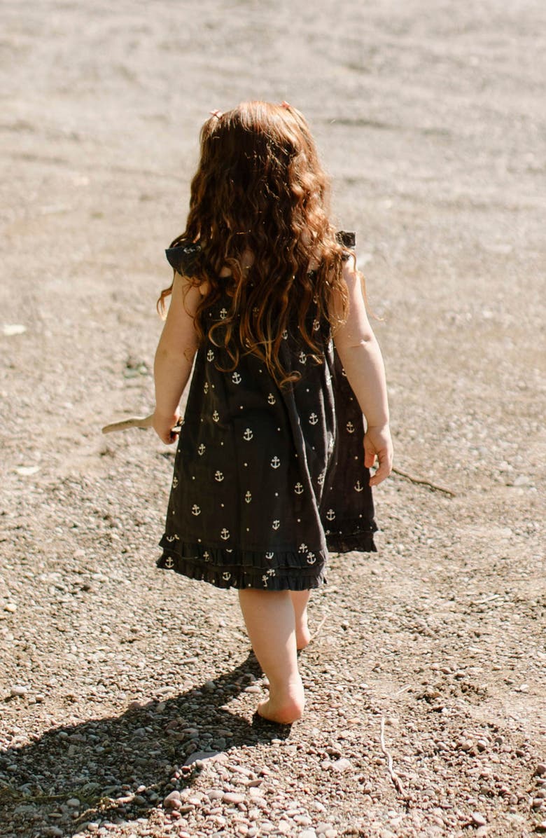 L'ovedbaby Anchor Organic Cotton Dress, Alternate, color, Chia Anchor
