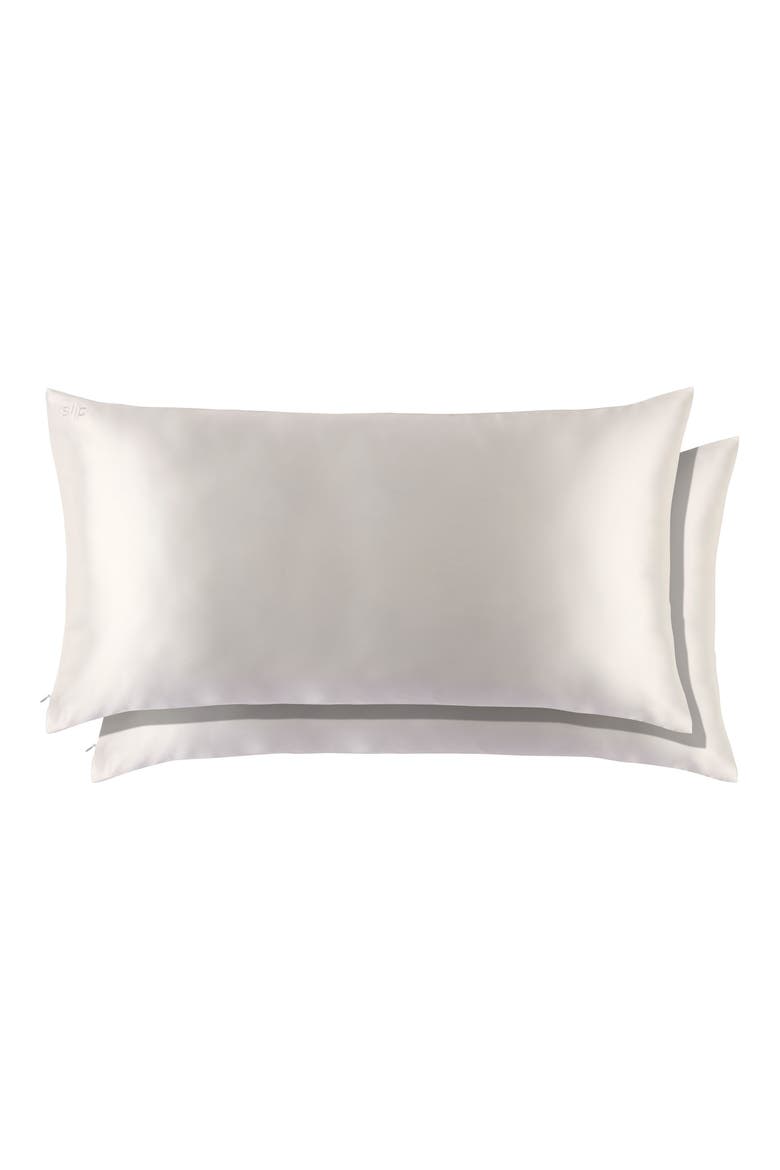 Set of 2 Silk King Pillowcases $280 Value, Alternate, color, WHITE