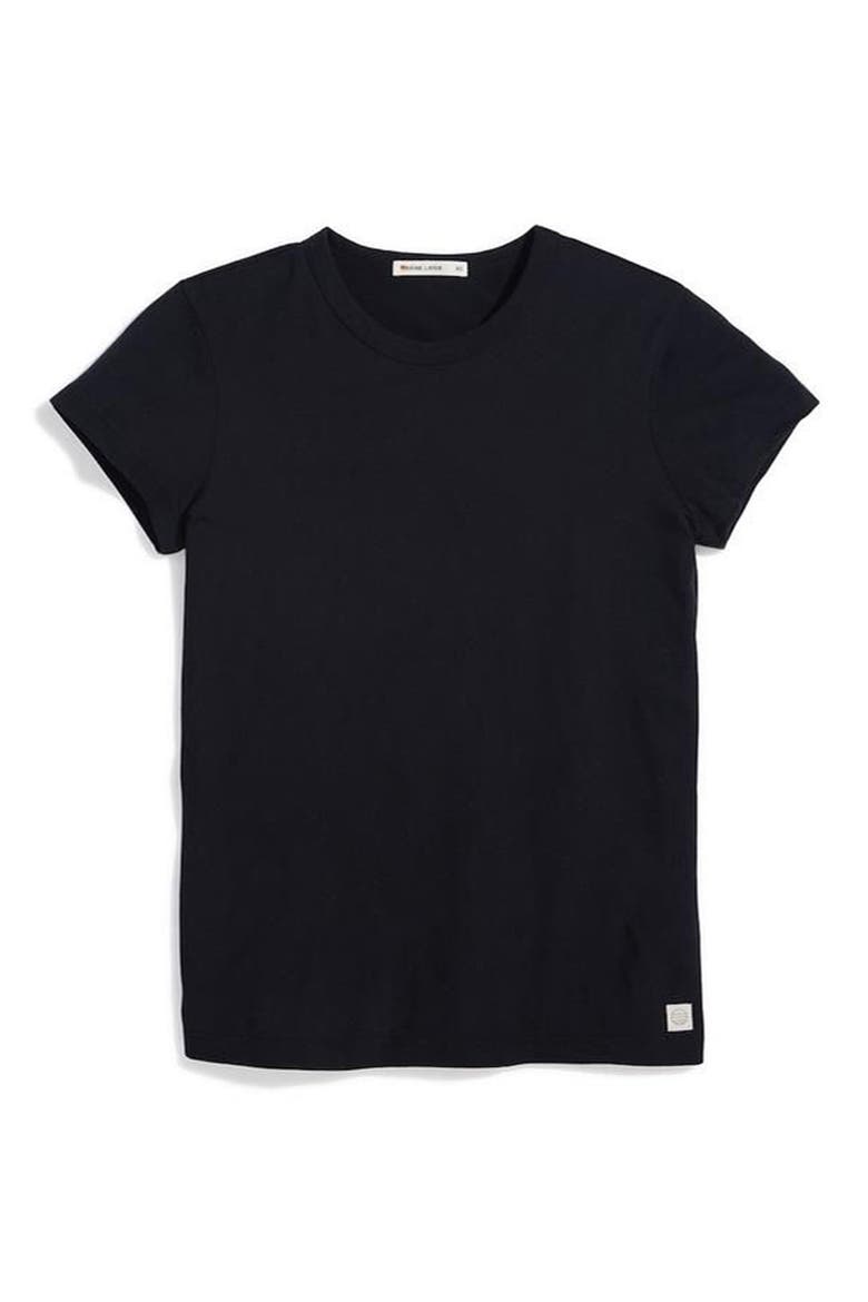 Signature Classic Crewneck T-Shirt, Main, color, BLACK