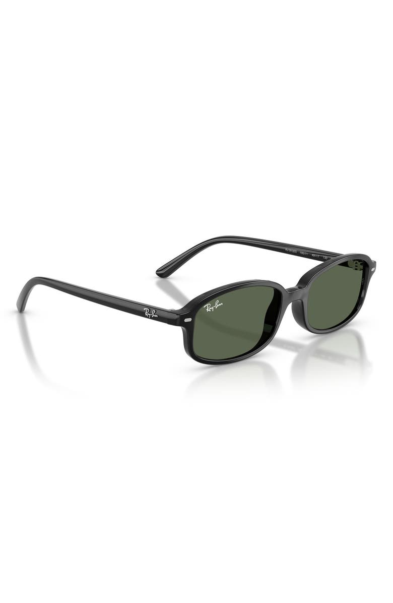Ray-Ban Kids' 49mm Irregular Sunglasses, Alternate, color, Black / Dark Green