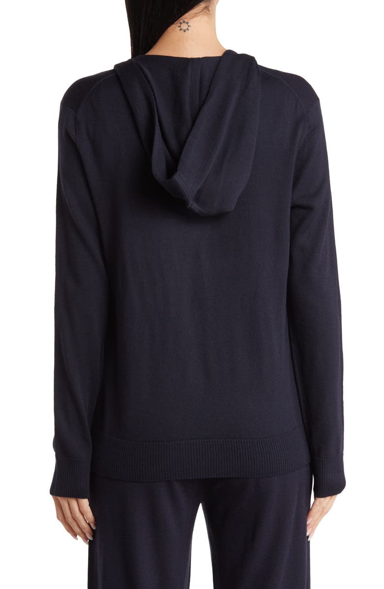 St. John Collection Wool Blend Hooded Zip Jacket, Alternate, color,