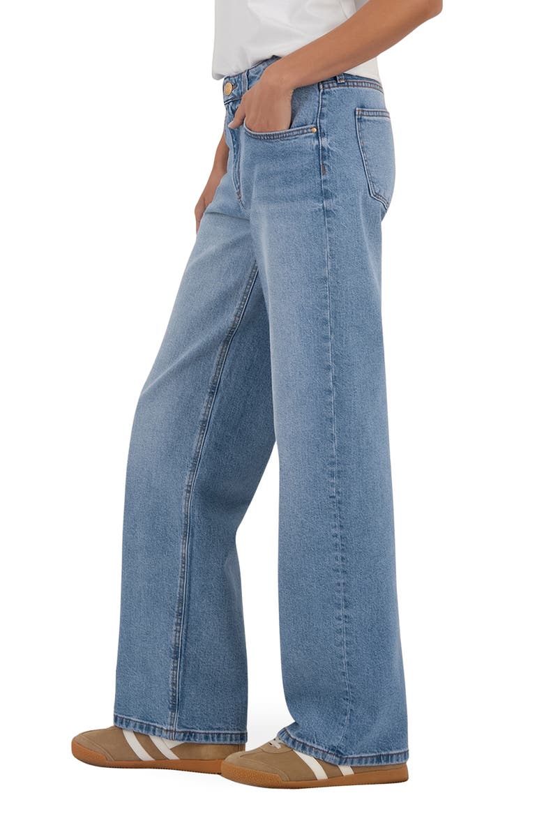 Selena Low Rise Baggy Straight Leg Jeans, Alternate, color, BRAVERY