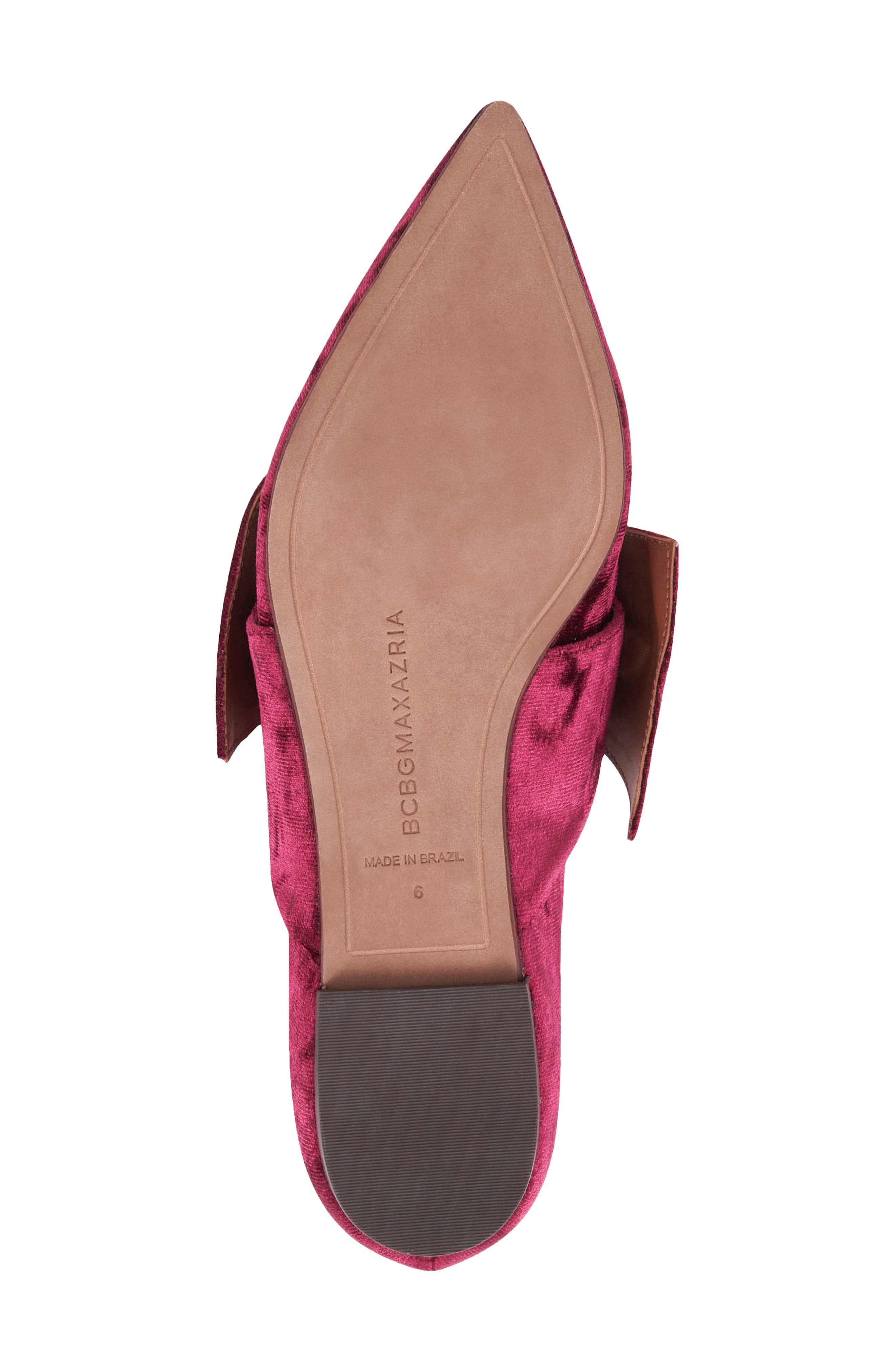 BCBGMAXAZRIA Prely Mary Jane Pointed Toe Flat, Alternate, color, Bordeaux