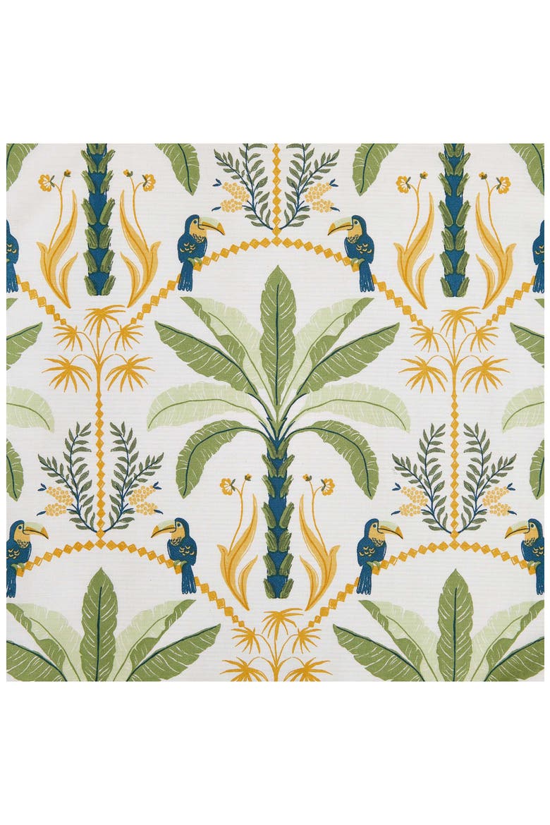 Mystic Palms Reversible Cotton Comforter & Sham Set, Alternate, color, LIGHT / MEDIUM GREEN