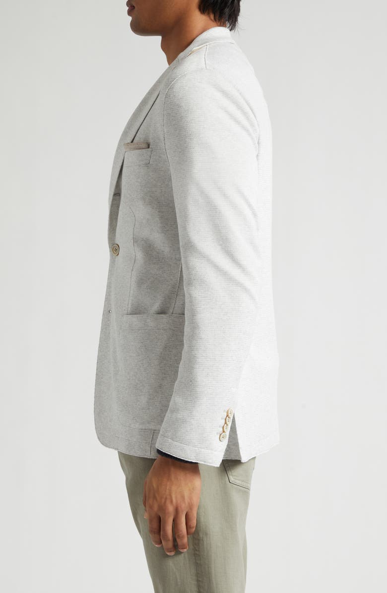 Eleventy Single Breasted Knit Sport Coat, Alternate, color, 13 Lt Melange Gray